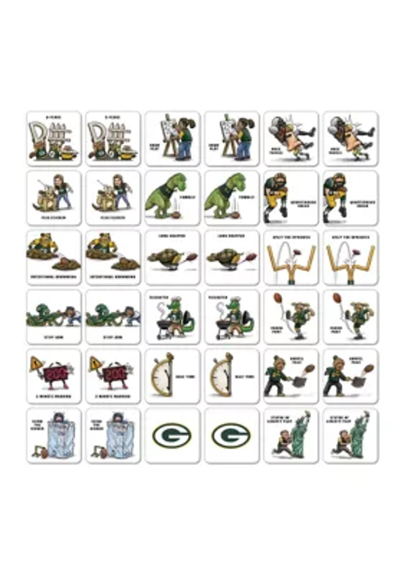 YouTheFan NFL Green Bay Packers Licensed Memory Match Game