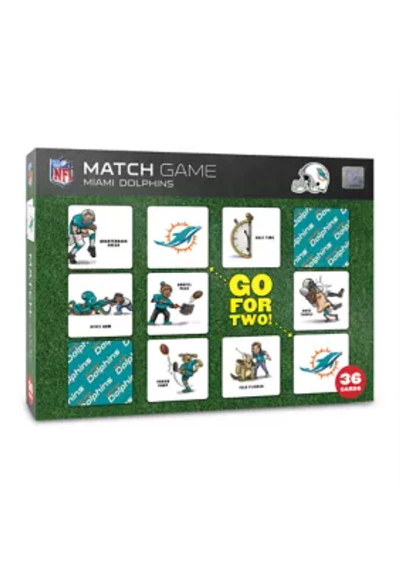 YouTheFan NFL Miami Dolphins Licensed Memory Match Game