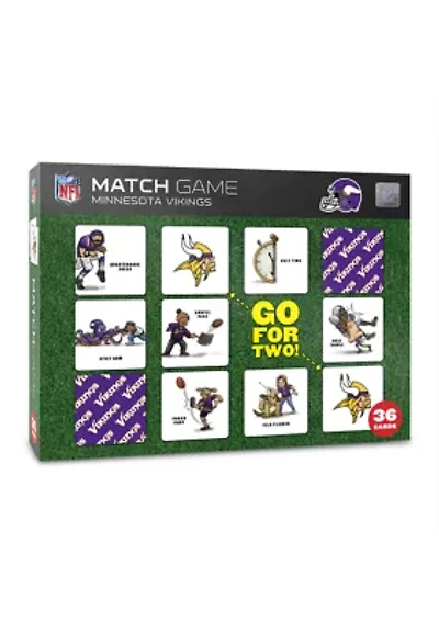 YouTheFan NFL Minnesota Vikings Licensed Memory Match Game