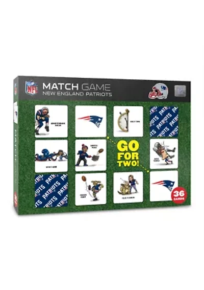 YouTheFan NFL New England Patriots Licensed Memory Match Game