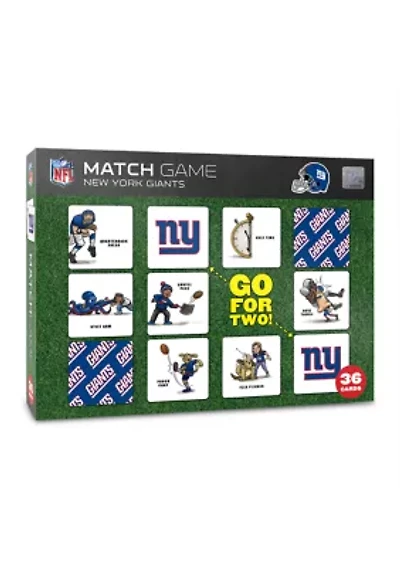 YouTheFan NFL New York Giants Licensed Memory Match Game