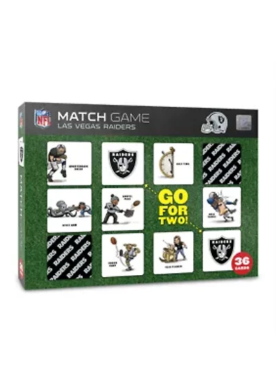 Oakland Raiders YouTheFan NFL Las Vegas Raiders Licensed Memory Match Game