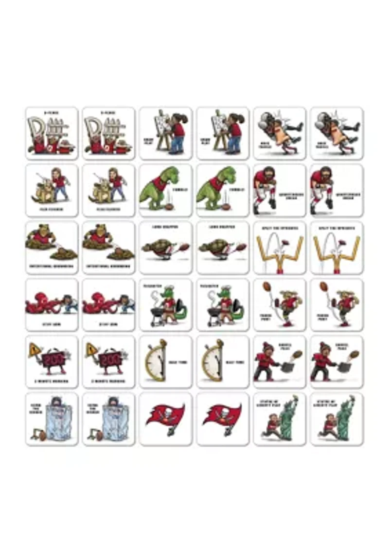 YouTheFan NFL Tampa Bay Buccaneers Licensed Memory Match Game