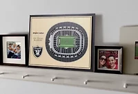 Oakland Raiders YouTheFan NFL Las Vegas Raiders 5-Layer StadiumView 3D Wall Art - Allegiant Stadium