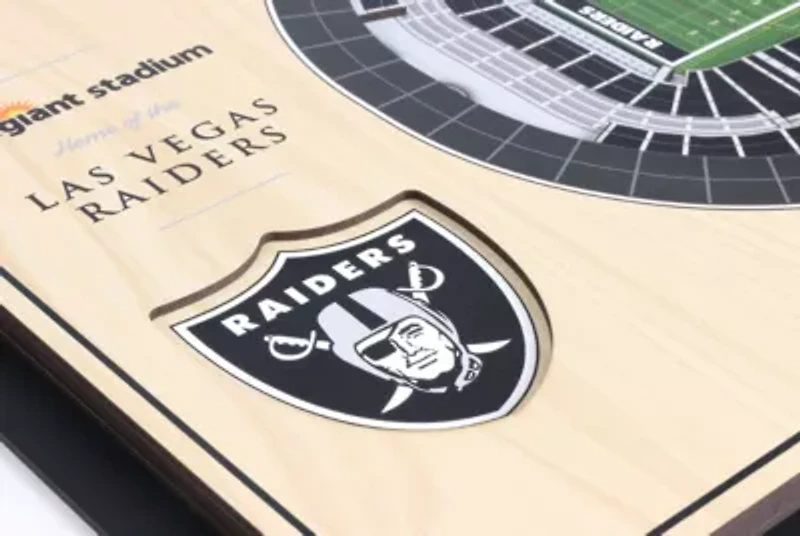 Oakland Raiders YouTheFan NFL Las Vegas Raiders 5-Layer StadiumView 3D Wall Art - Allegiant Stadium