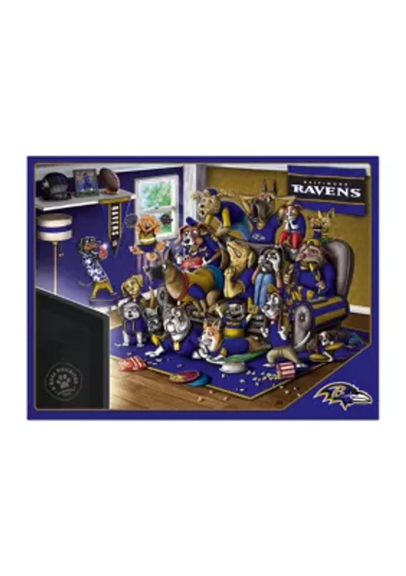 YouTheFan NFL Baltimore Ravens Purebred Fans 500pc Puzzle - "A Real Nailbiter"