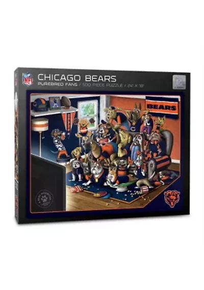 YouTheFan NFL Chicago Bears Purebred Fans 500pc Puzzle - "A Real Nailbiter"