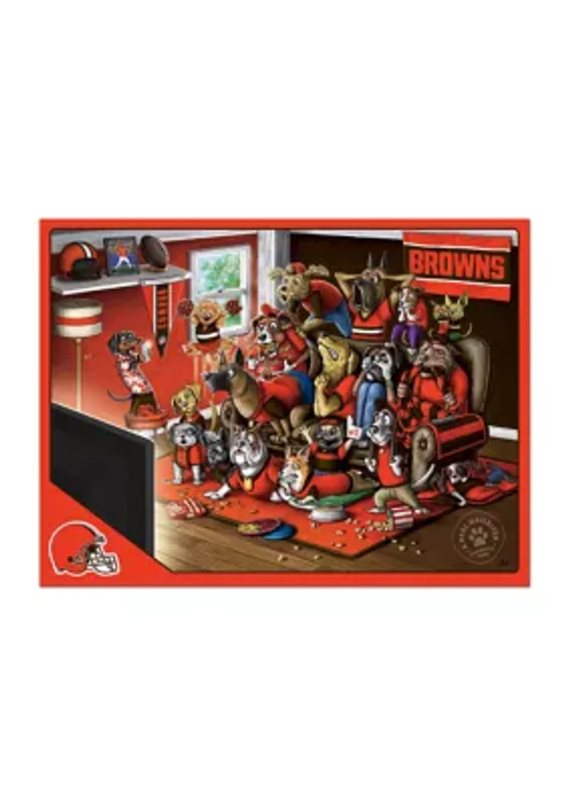 YouTheFan NFL Cleveland Browns Purebred Fans 500pc Puzzle - "A Real Nailbiter"