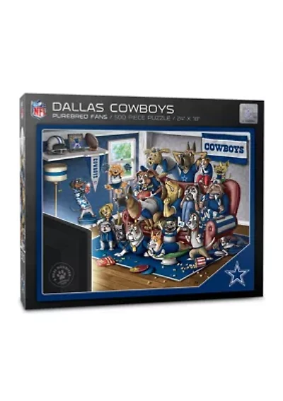 YouTheFan NFL Dallas Cowboys Purebred Fans 500pc Puzzle - "A Real Nailbiter"