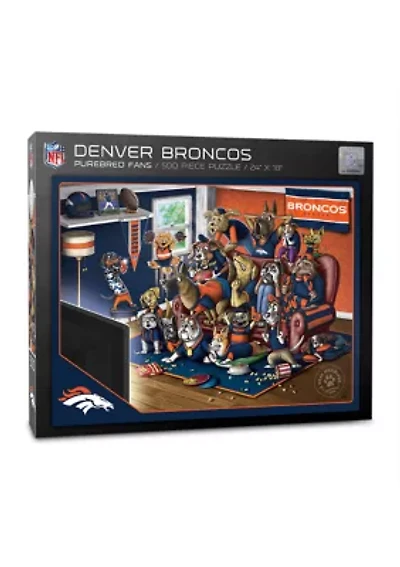 YouTheFan NFL Denver Broncos Purebred Fans 500pc Puzzle - "A Real Nailbiter"