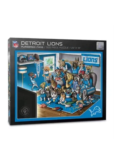YouTheFan NFL Detroit Lions Purebred Fans 500pc Puzzle - "A Real Nailbiter"