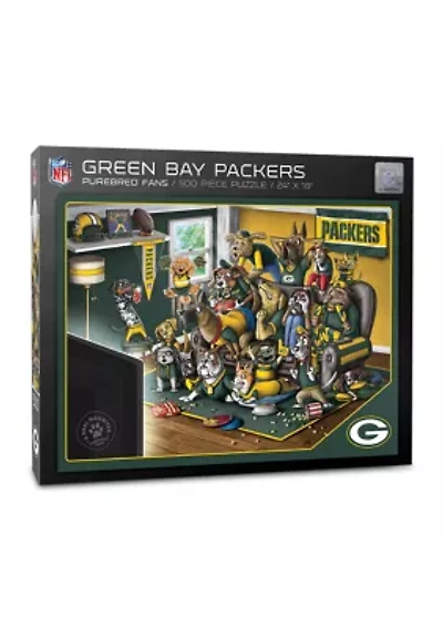 YouTheFan NFL Green Bay Packers Purebred Fans 500pc Puzzle - "A Real Nailbiter"