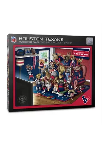 YouTheFan NFL Houston Texans Purebred Fans 500pc Puzzle - "A Real Nailbiter"
