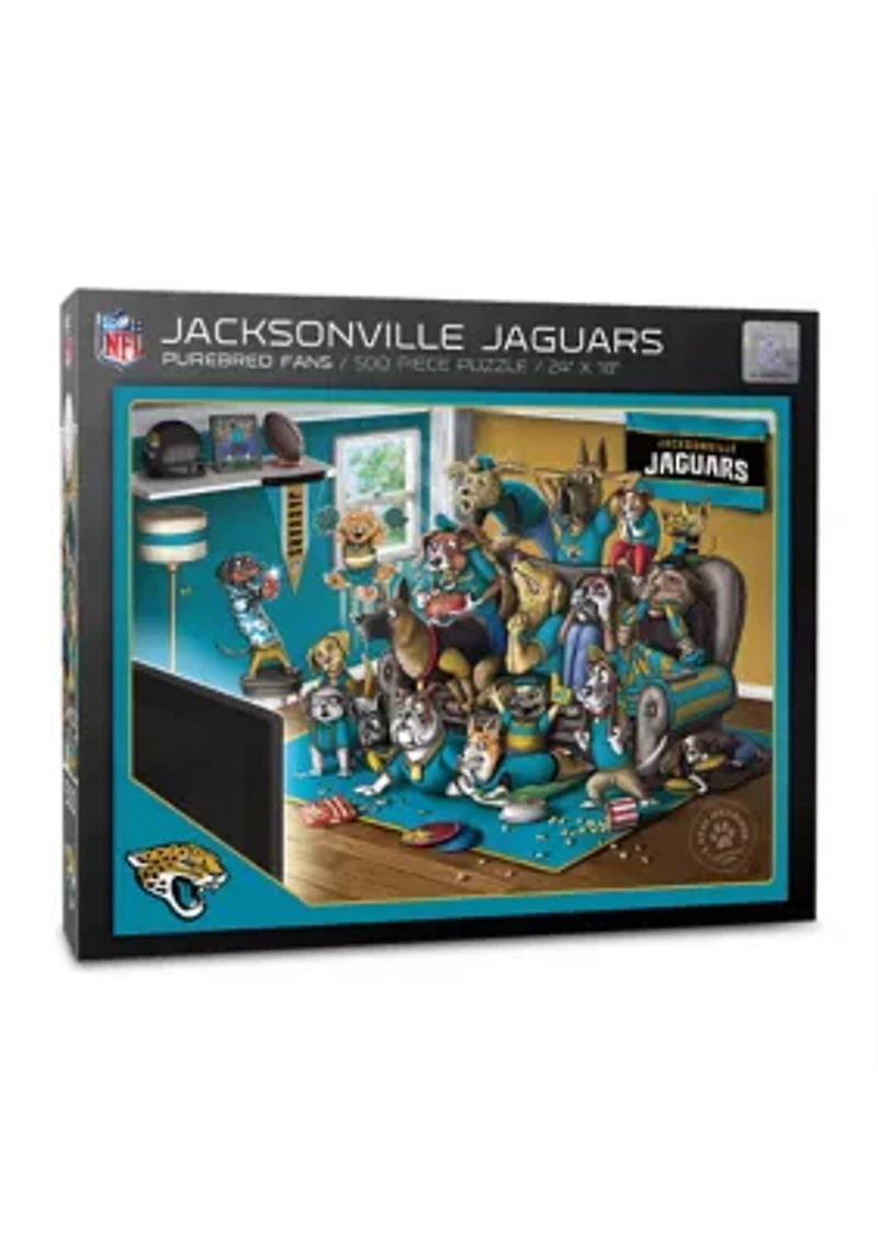 YouTheFan NFL Jacksonville Jaguars Purebred Fans 500pc Puzzle - "A Real Nailbiter"