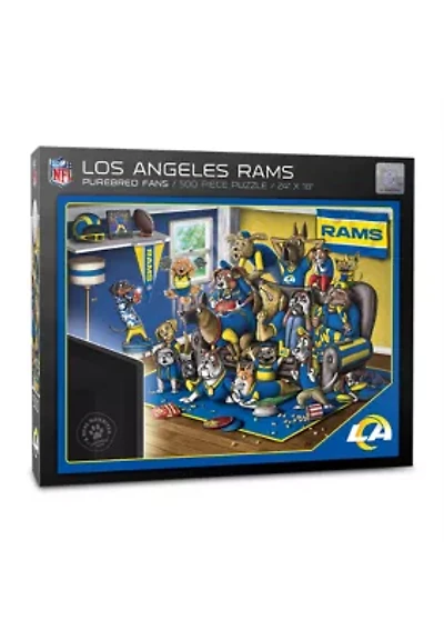 YouTheFan NFL Los Angeles Rams Purebred Fans 500pc Puzzle - "A Real Nailbiter"