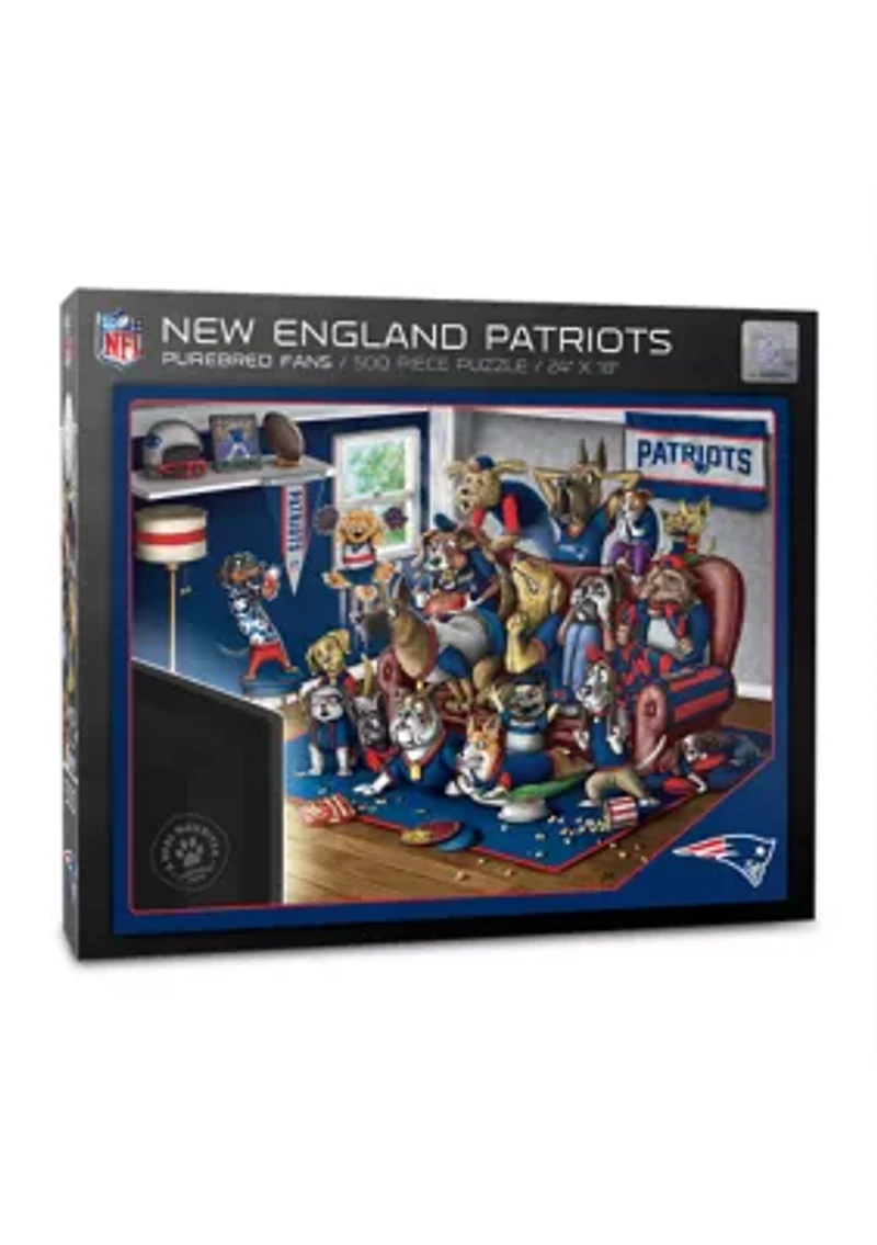 YouTheFan NFL New England Patriots Purebred Fans 500pc Puzzle - "A Real Nailbiter"
