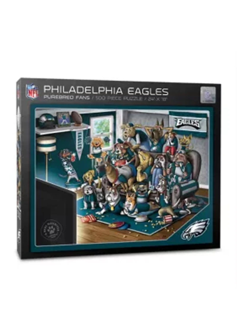 YouTheFan NFL Philadelphia Eagles Purebred Fans 500pc Puzzle - "A Real Nailbiter"