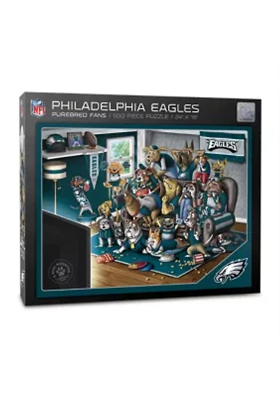 YouTheFan NFL Philadelphia Eagles Purebred Fans 500pc Puzzle - "A Real Nailbiter"