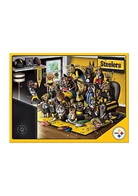 YouTheFan NFL Pittsburgh Steelers Purebred Fans 500pc Puzzle - "A Real Nailbiter"