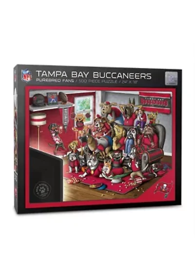 YouTheFan NFL Tampa Bay Buccaneers Purebred Fans 500pc Puzzle - "A Real Nailbiter"