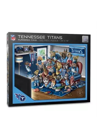 YouTheFan NFL Tennessee Titans Purebred Fans 500pc Puzzle - "A Real Nailbiter"