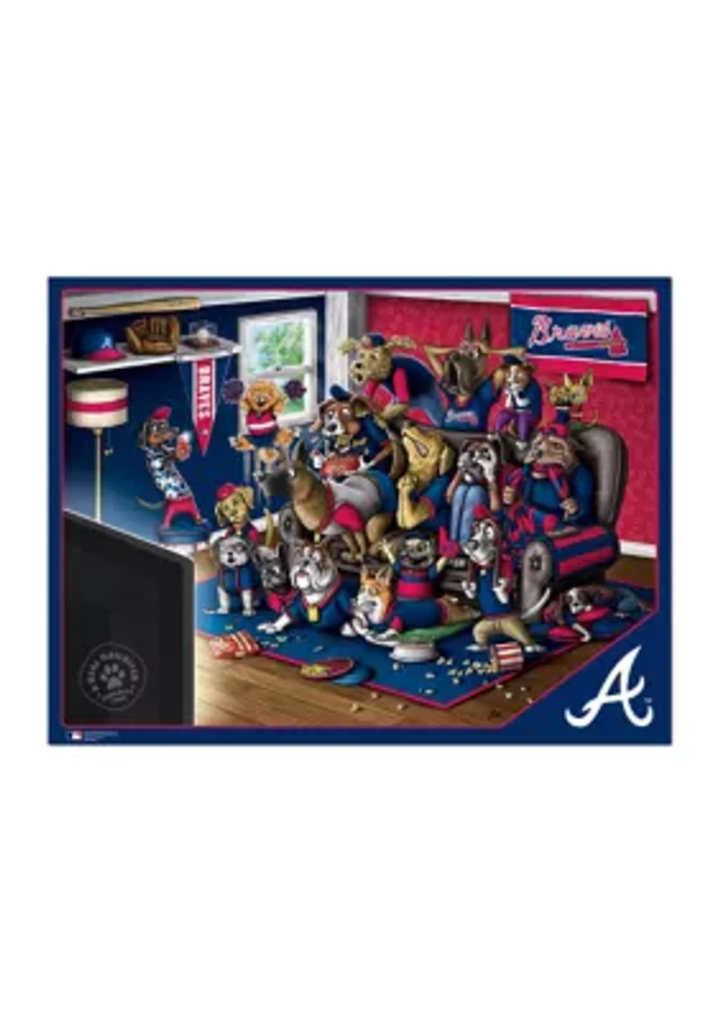 YouTheFan MLB Atlanta Braves Purebred Fans 500pc Puzzle - "A Real Nailbiter"