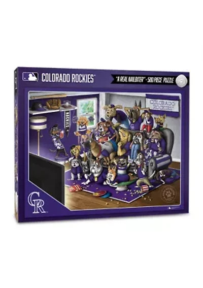 YouTheFan MLB Colorado Rockies Purebred Fans 500pc Puzzle - "A Real Nailbiter"