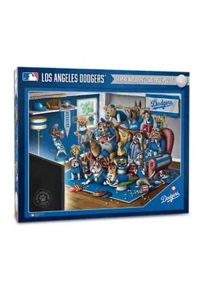 YouTheFan MLB Los Angeles Dodgers Purebred Fans 500pc Puzzle - "A Real Nailbiter"