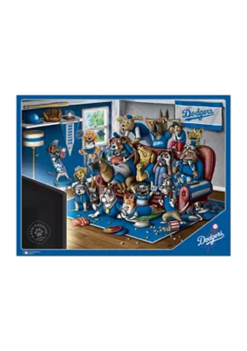 YouTheFan MLB Los Angeles Dodgers Purebred Fans 500pc Puzzle - "A Real Nailbiter"