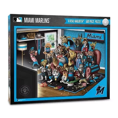 YouTheFan MLB Miami Marlins Purebred Fans 500pc Puzzle - "A Real Nailbiter"