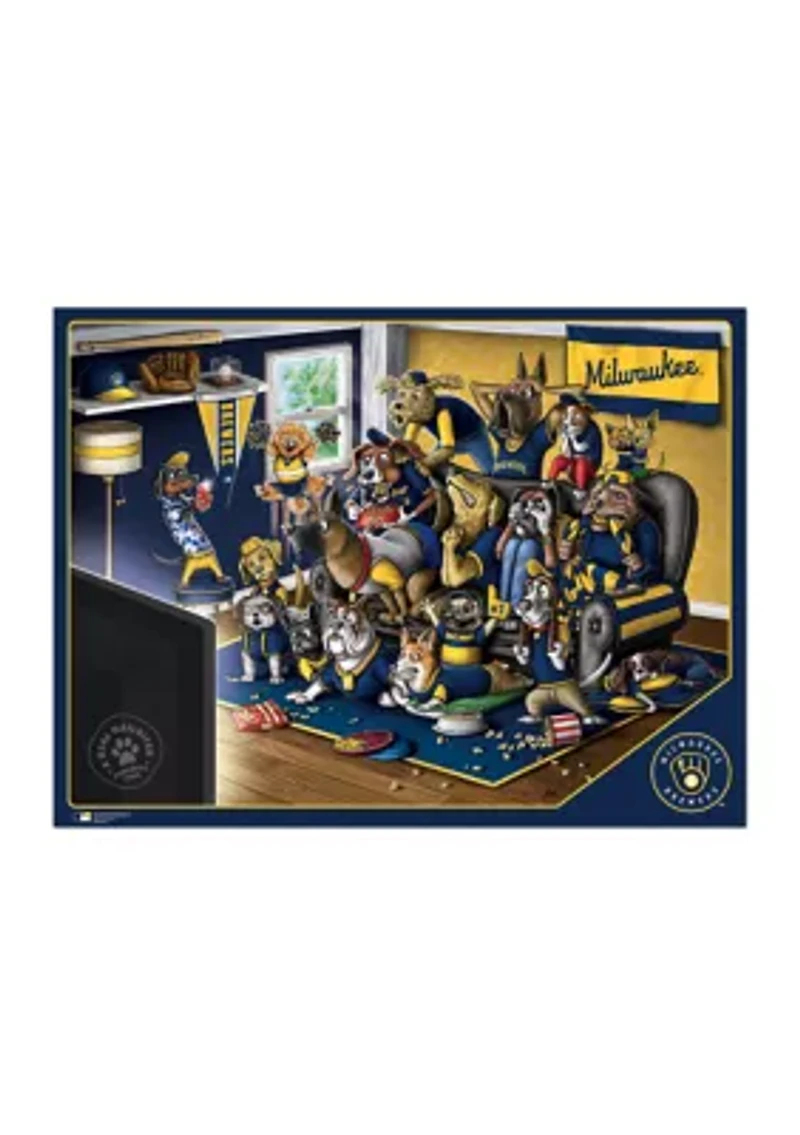 YouTheFan MLB Milwaukee Brewers Purebred Fans 500pc Puzzle - "A Real Nailbiter"