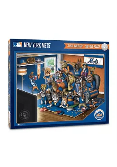 YouTheFan MLB New York Mets Purebred Fans 500pc Puzzle - "A Real Nailbiter"