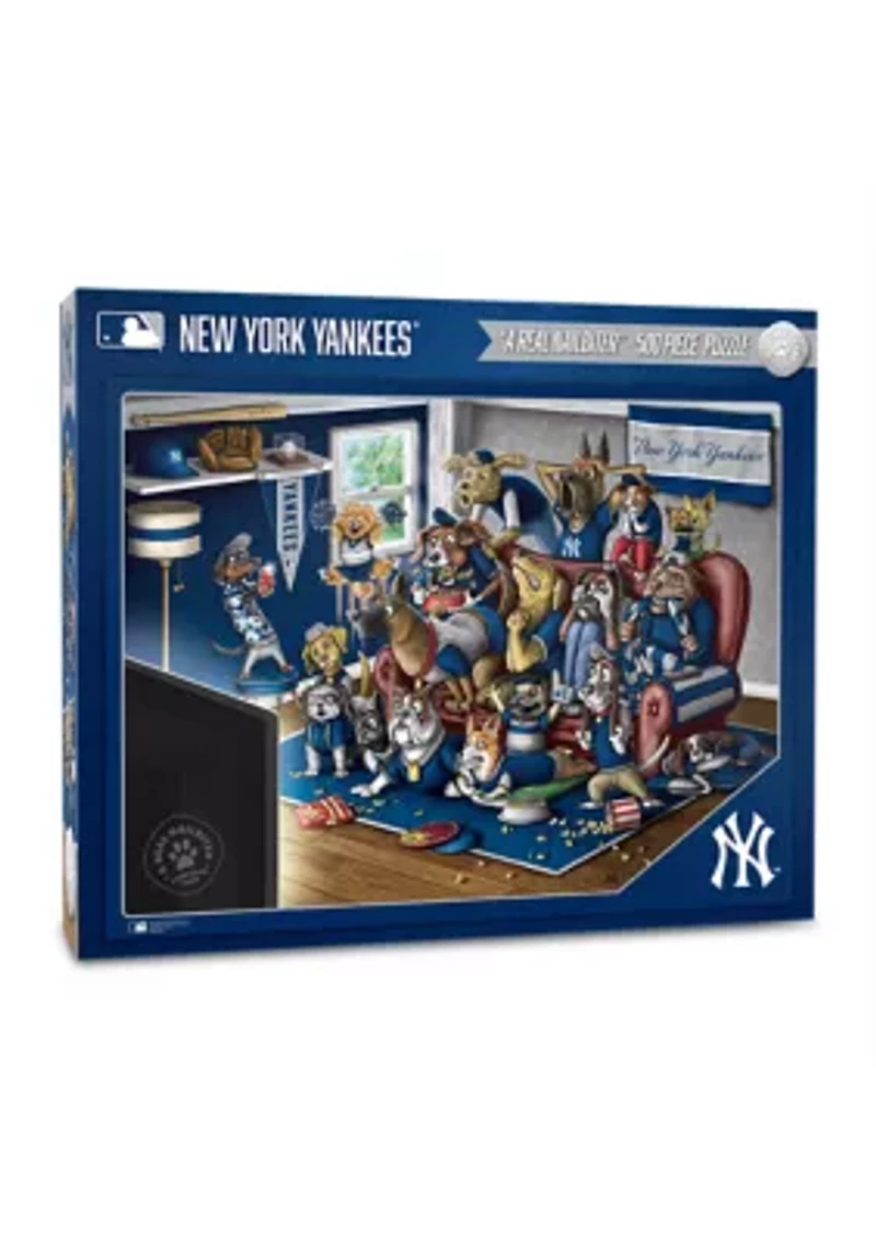 YouTheFan MLB New York Yankees Purebred Fans 500pc Puzzle - "A Real Nailbiter"
