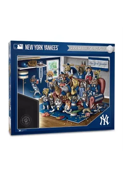 YouTheFan MLB New York Yankees Purebred Fans 500pc Puzzle - "A Real Nailbiter"