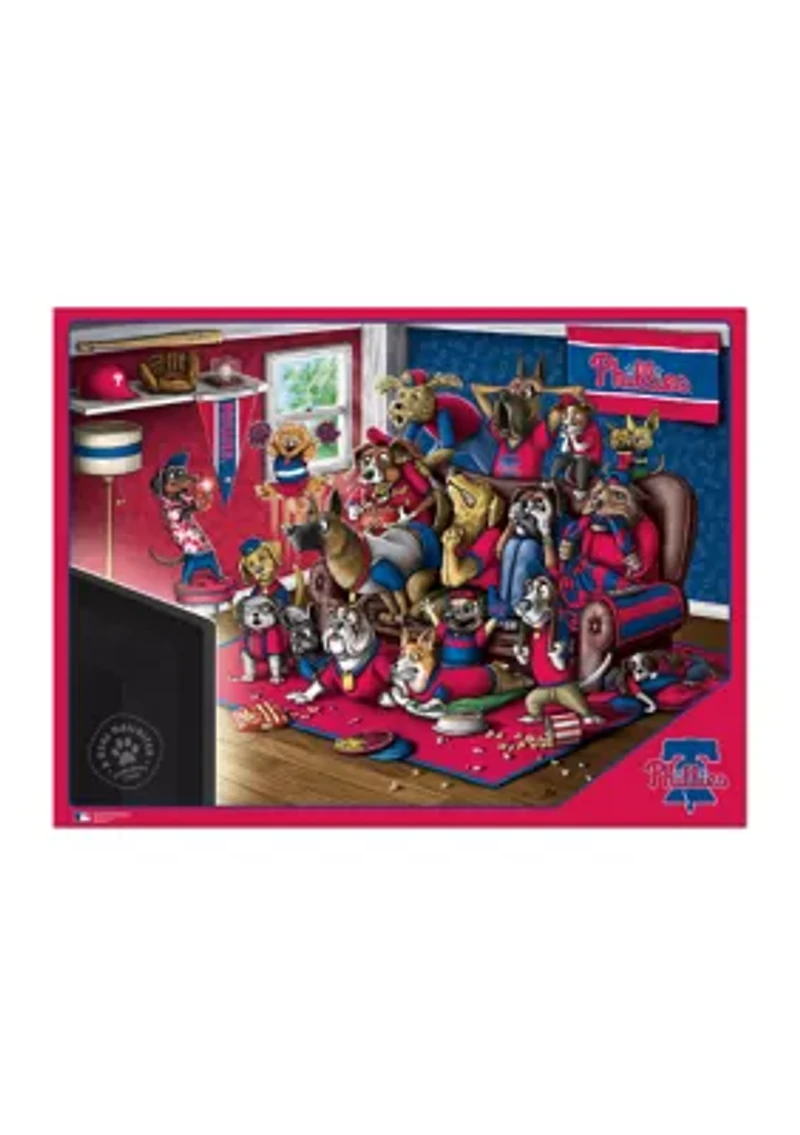 YouTheFan MLB Philadelphia Phillies Purebred Fans 500pc Puzzle - "A Real Nailbiter"