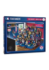 YouTheFan MLB Texas Rangers Purebred Fans 500pc Puzzle - "A Real Nailbiter"