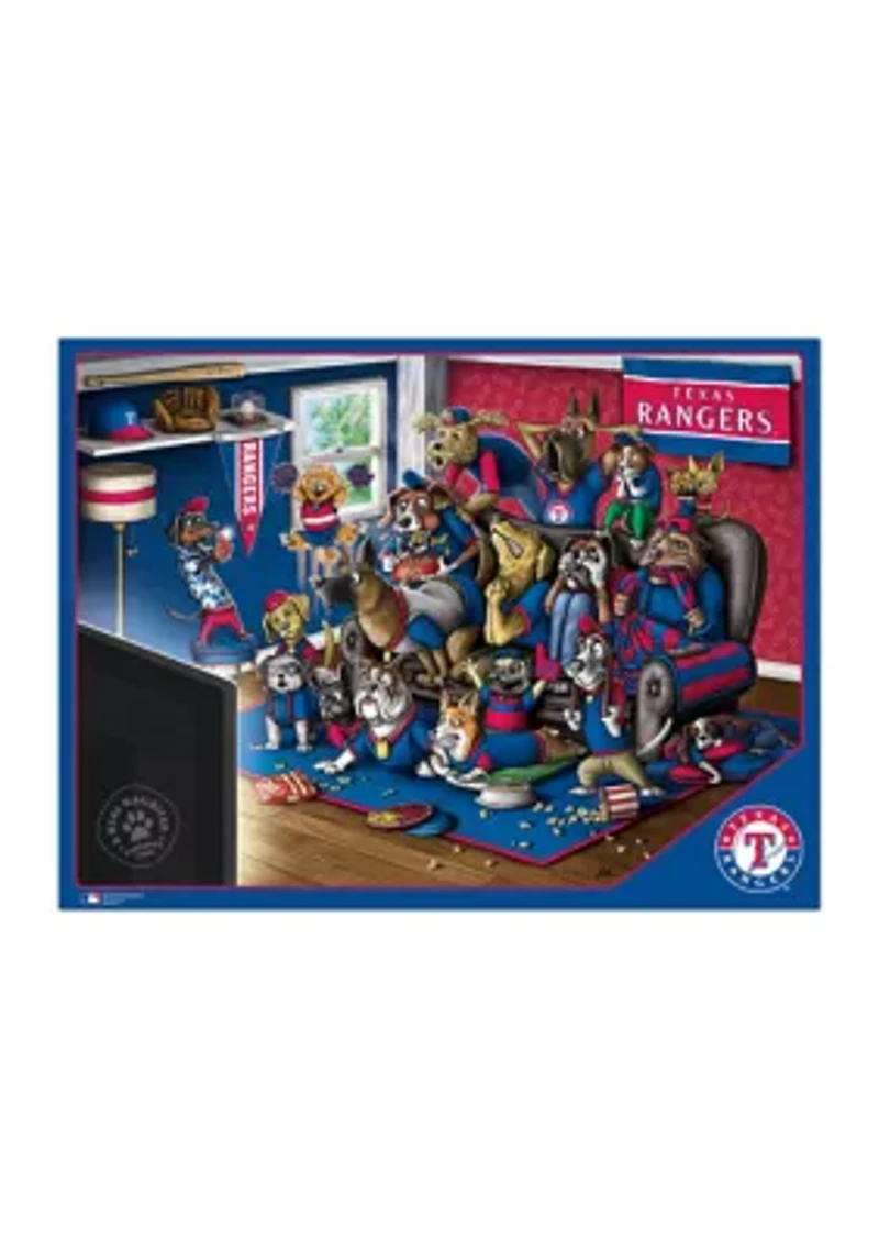 YouTheFan MLB Texas Rangers Purebred Fans 500pc Puzzle - "A Real Nailbiter"