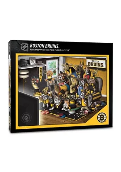 YouTheFan NHL Boston Bruins Purebred Fans 500pc Puzzle - "A Real Nailbiter"