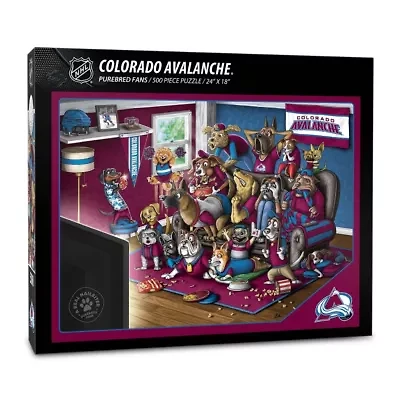 YouTheFan NHL Colorado Avalanche Purebred Fans 500pc Puzzle - "A Real Nailbiter"