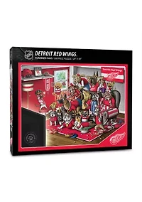 YouTheFan NHL Detroit Red Wings Purebred Fans 500pc Puzzle - "A Real Nailbiter"