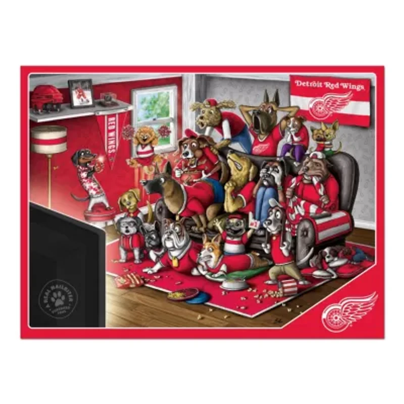 YouTheFan NHL Detroit Red Wings Purebred Fans 500pc Puzzle - "A Real Nailbiter"