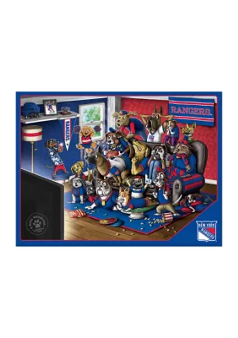 YouTheFan NHL New York Rangers Purebred Fans 500pc Puzzle - "A Real Nailbiter"