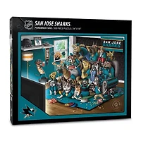 YouTheFan NHL San Jose Sharks Purebred Fans 500pc Puzzle - "A Real Nailbiter"