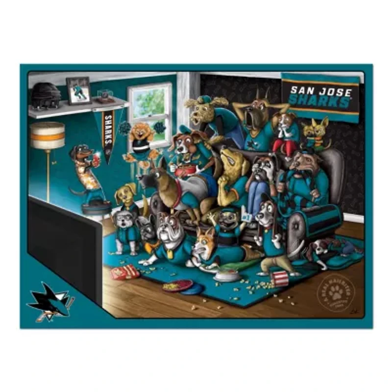 YouTheFan NHL San Jose Sharks Purebred Fans 500pc Puzzle - "A Real Nailbiter"