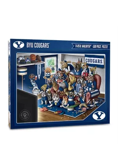YouTheFan NCAA BYU Cougars Purebred Fans 500pc Puzzle - "A Real Nailbiter"