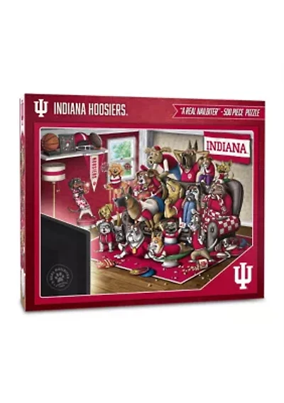 YouTheFan NCAA Indiana Hoosiers Purebred Fans 500pc Puzzle - "A Real Nailbiter"