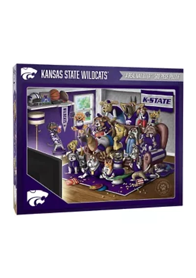 YouTheFan NCAA Kansas State Wildcats Purebred Fans 500pc Puzzle - "A Real Nailbiter"