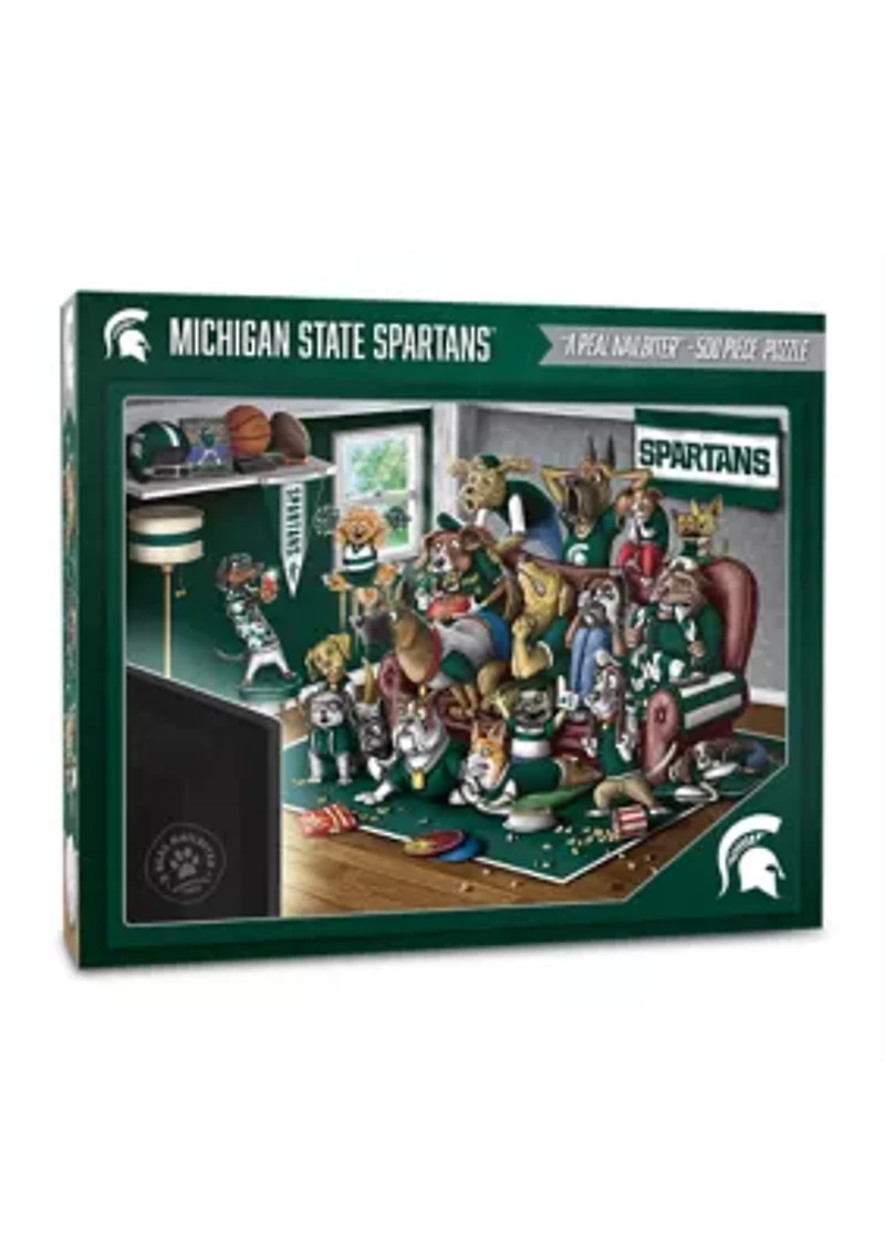 YouTheFan NCAA Michigan State Spartans Purebred Fans 500pc Puzzle - "A Real Nailbiter"