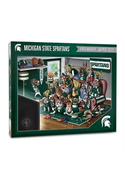 YouTheFan NCAA Michigan State Spartans Purebred Fans 500pc Puzzle - "A Real Nailbiter"