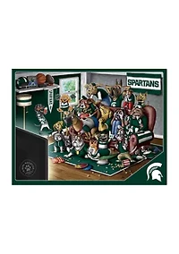 YouTheFan NCAA Michigan State Spartans Purebred Fans 500pc Puzzle - "A Real Nailbiter"